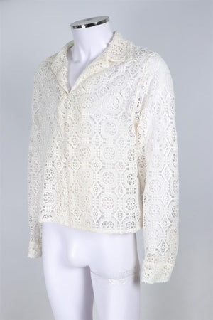 FORREST COMMONS CREAM MEN'S COTTON SHIRT XSMALL