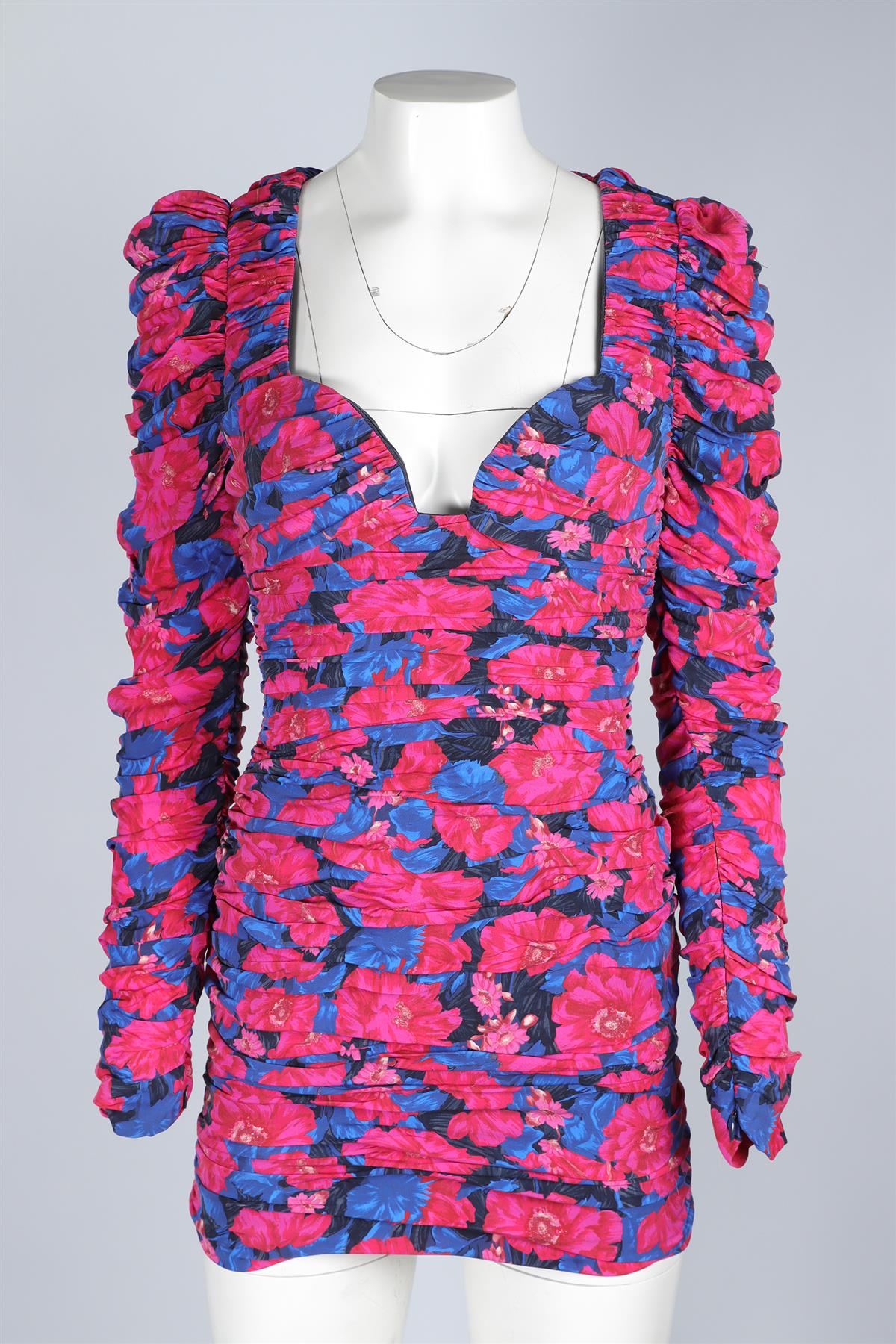 MAGDA BUTRYM PINK SILK MINI DRESS FR 36 UK 8