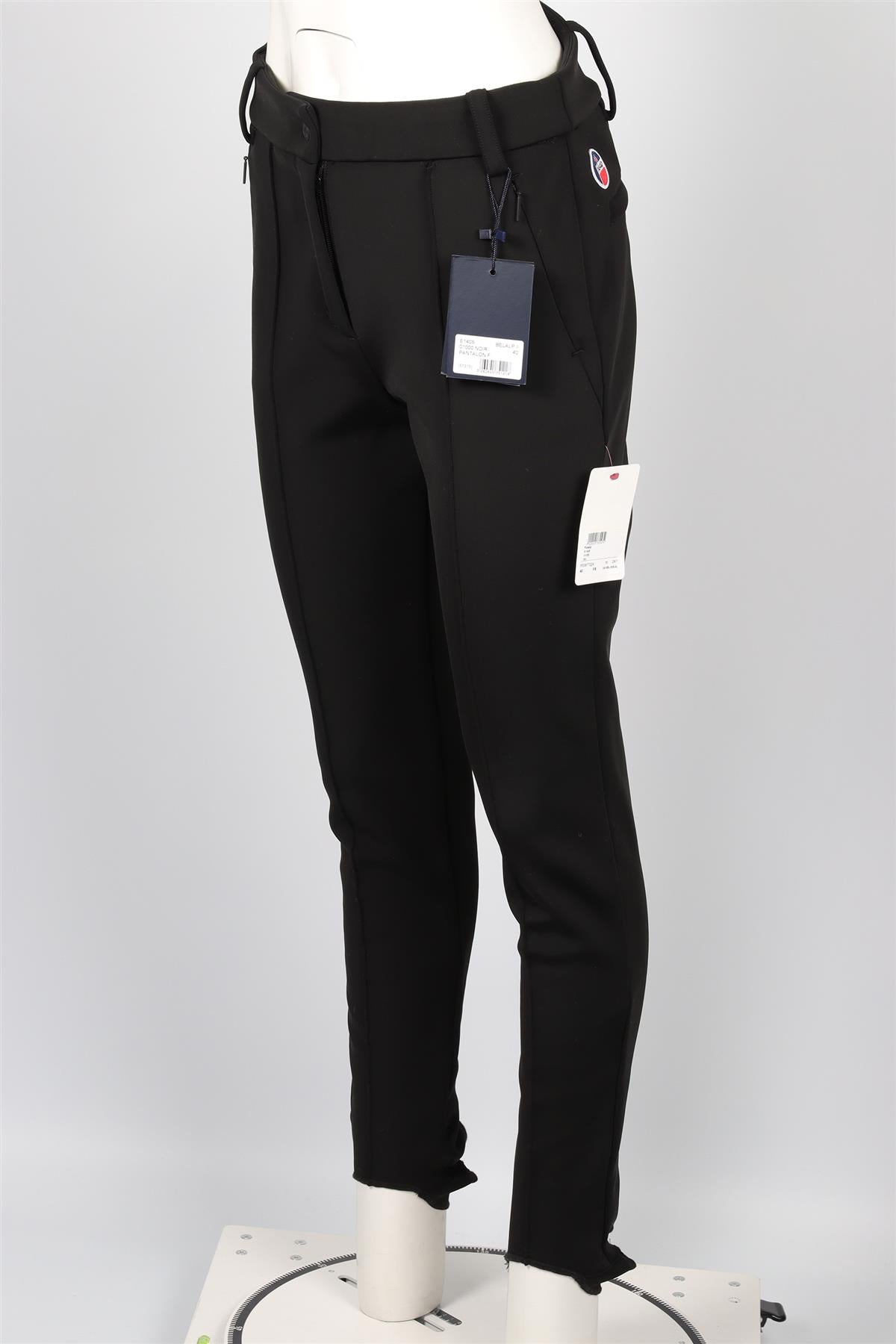 FUSALP BLACK STRETCH STIRRUP SKI PANTS FR 40 UK 12