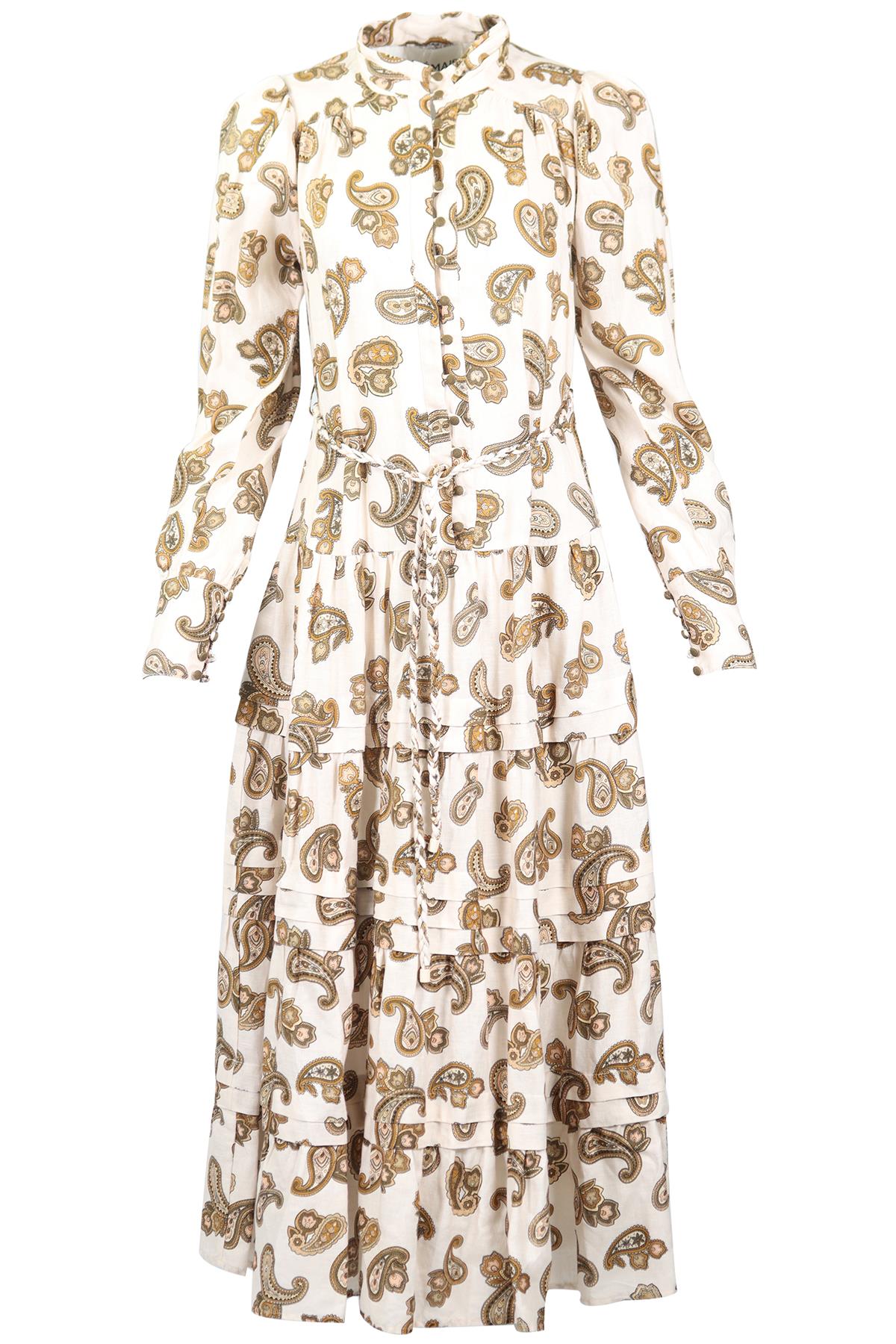 ALÉMAIS LINEN MAXI DRESS UK 8