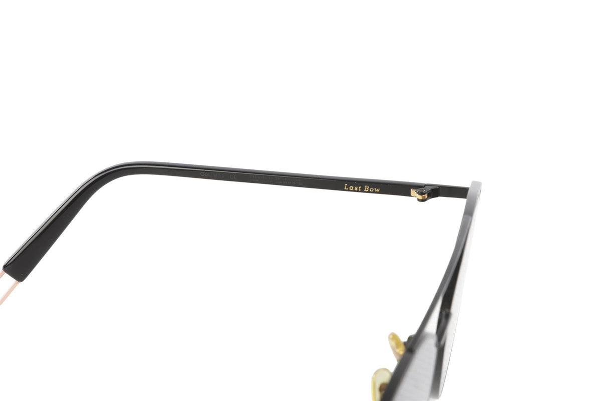 GENTLE MONSTER BLACK ROUND FRAME METAL SUNGLASSES