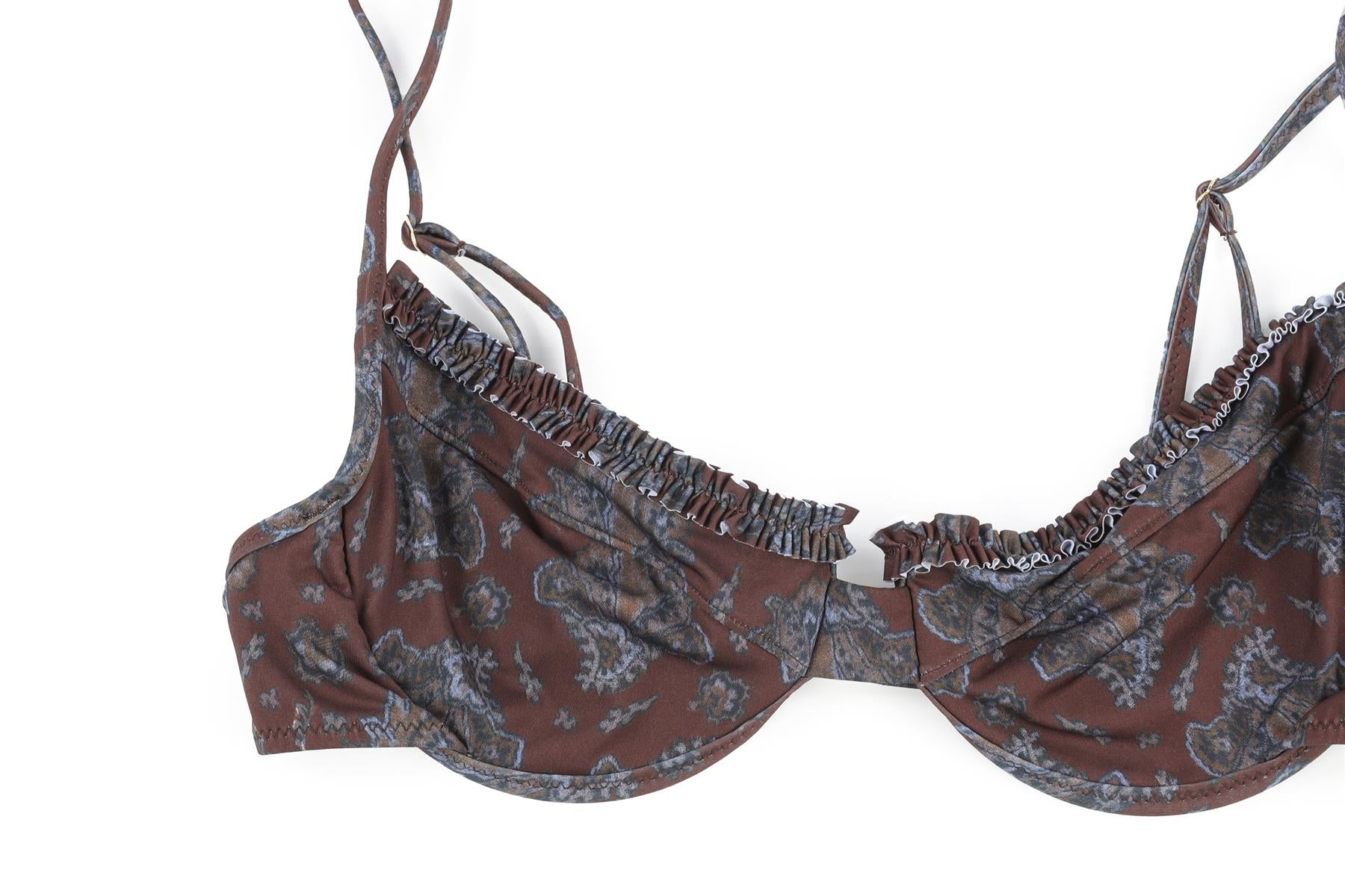 HEAVY MANNERS BROWN BIKINI SMALL