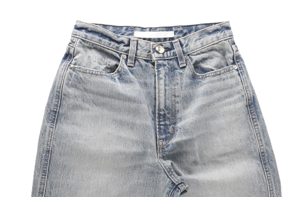 RÙADH BLUE HIGH RISE STRAIGHT LEG JEANS W26