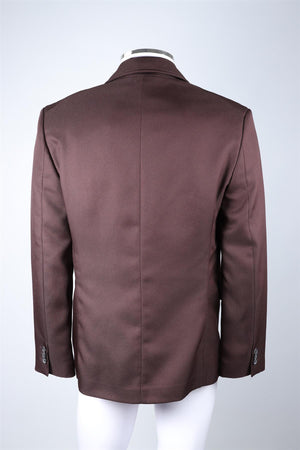 SECOND/LAYER BROWN MEN'S WOOL BLAZER IT 46 UK/US CHEST 36
