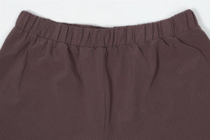 ALO YOGA MAUVE JERSEY SHORTS SMALL