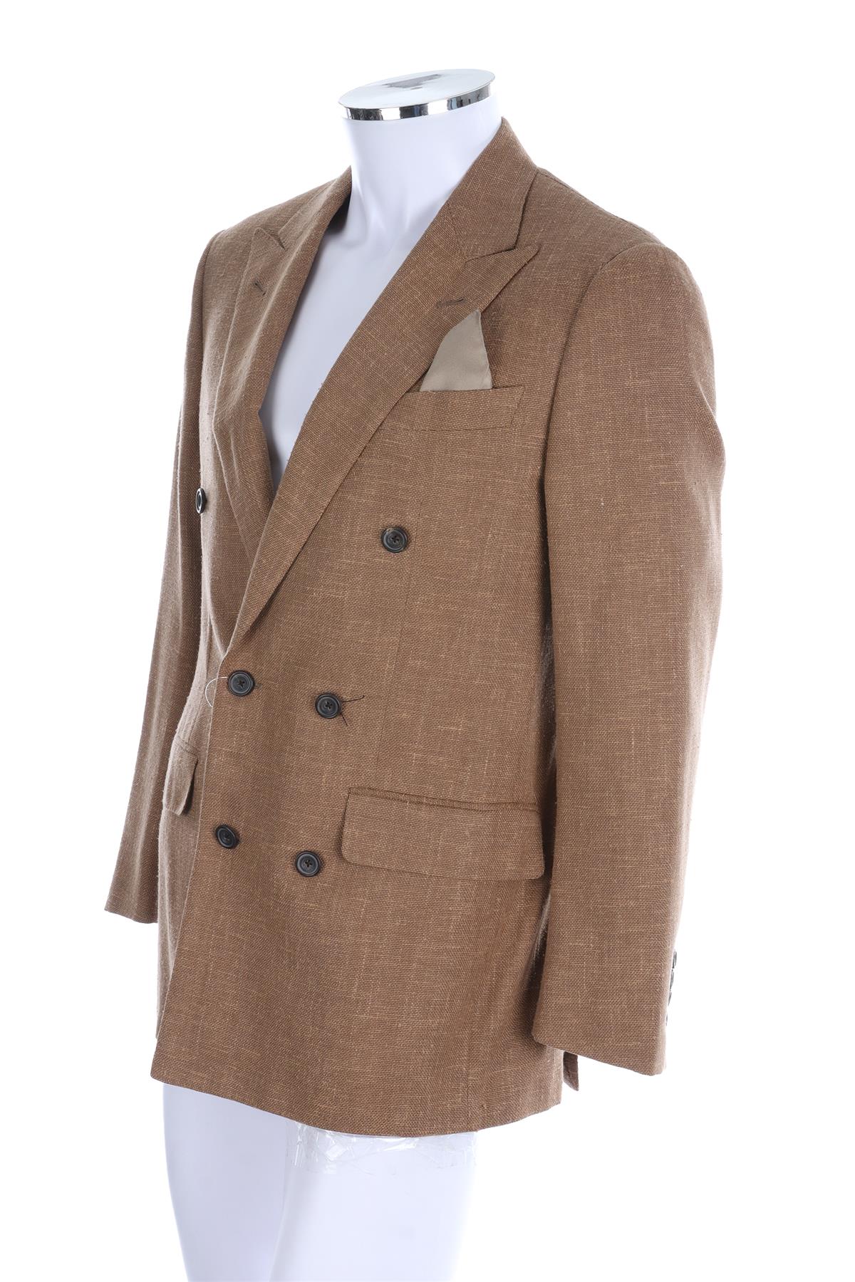 THOM SWEENEY BROWN MENS SILK BLAZER UK/US 36 FR 36 IT 46