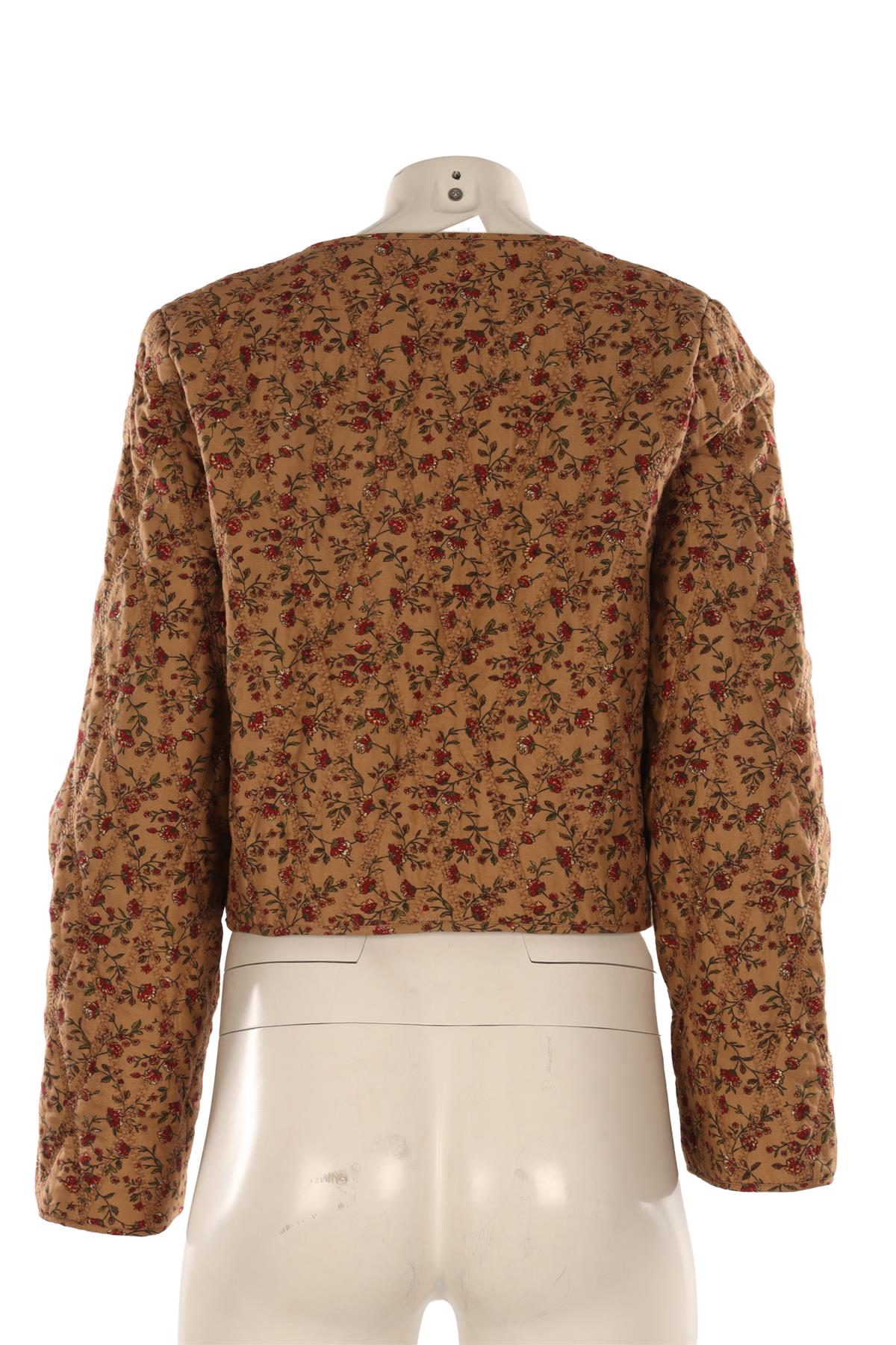 SEZANE BROWN COTTON JACKET FR 38 UK 10