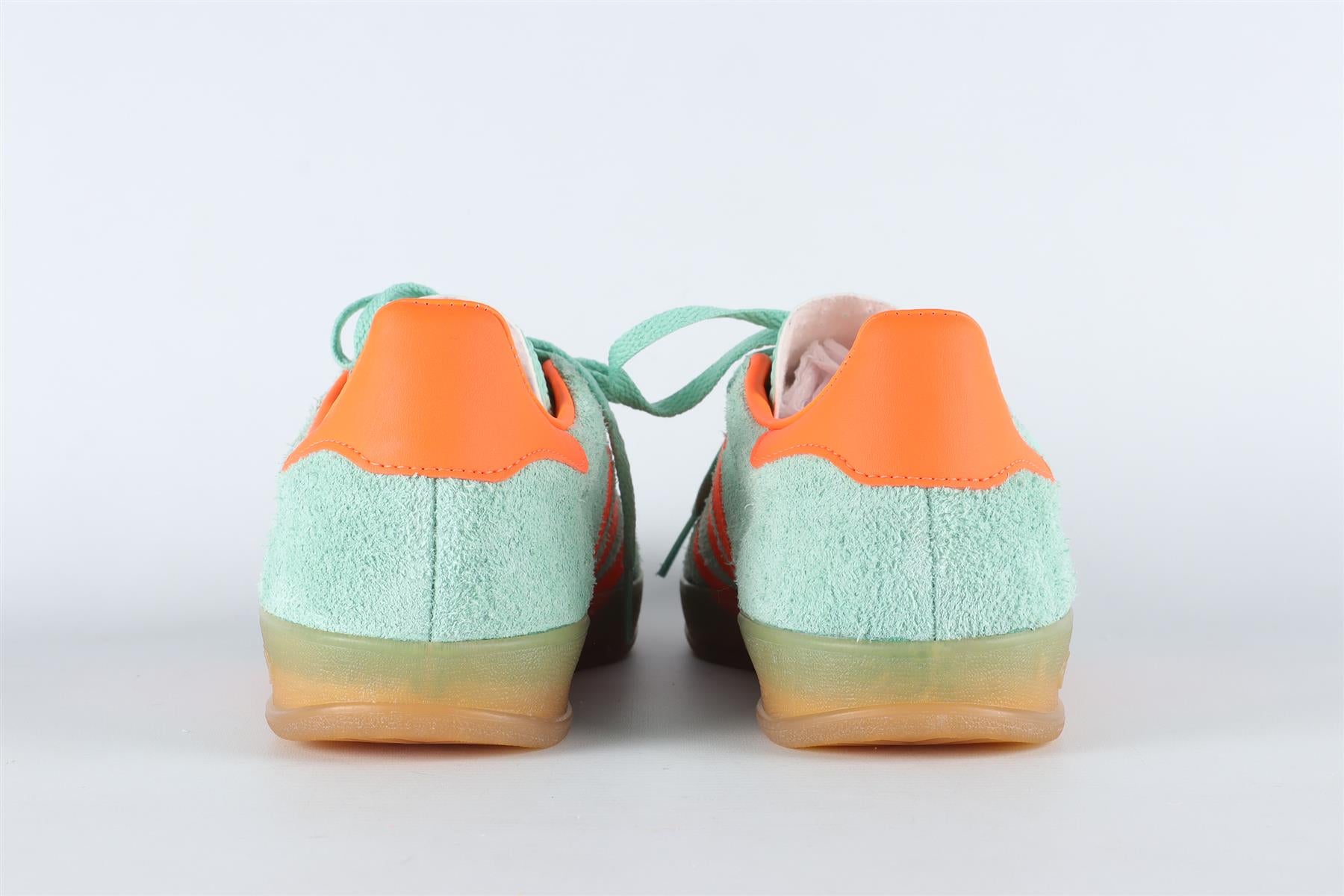 ADIDAS GREEN GAZELLE PULSE MINT SOLAR ORANGE SNEAKERS EU 38 2/3 UK 5.5 US 7