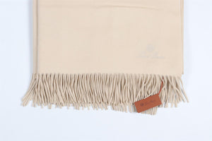 LORO PIANA CREAM UNITO CASHMERE BLANKET