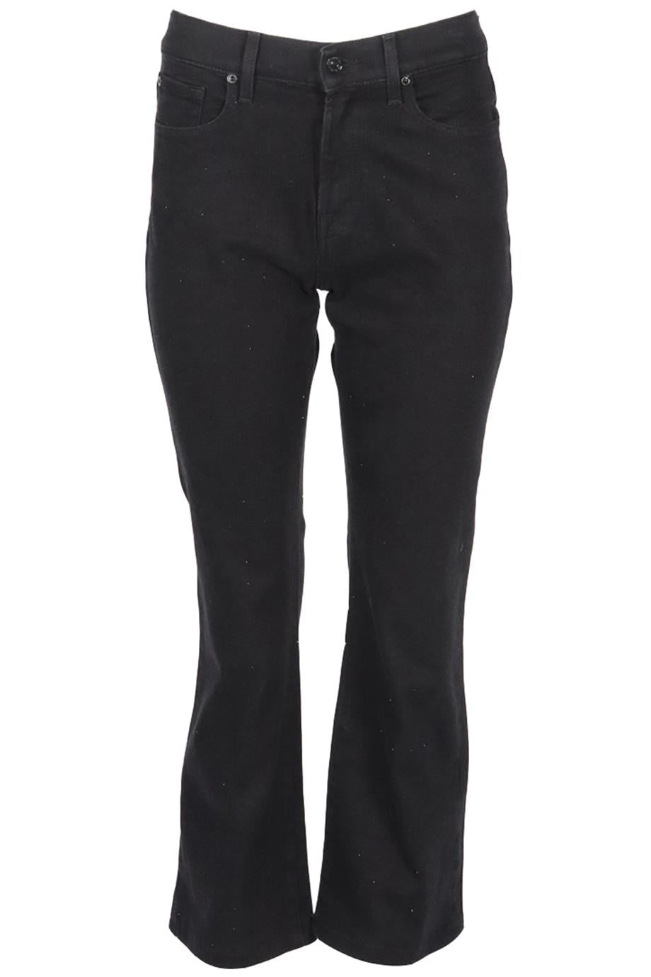 7 FOR ALL MANKIND EMBELLISHED HIGH RISE STRAIGHT LEG JEANS W27 UK 8-10