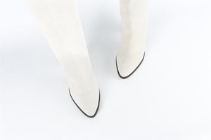 ISABEL MARANT ECRU SUEDE KNEE HIGH BOOTS EU 39 UK 6 US 9