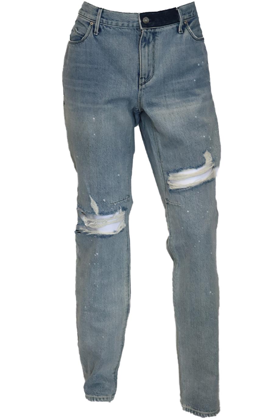 RTA MEN'S DISTRESSED STRAIGHT LEG JEANS UK/US WAIST 38