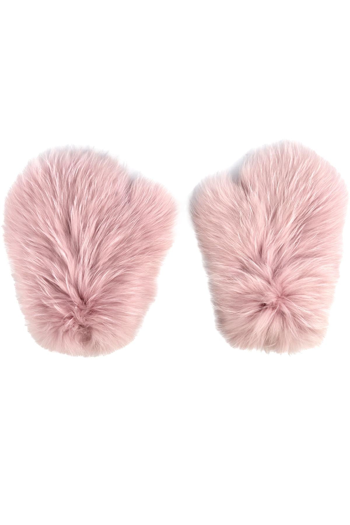 UNBRANDED PINK FOX FUR GLOVES