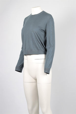 LESET BLUE WOOL SWEATER XSMALL