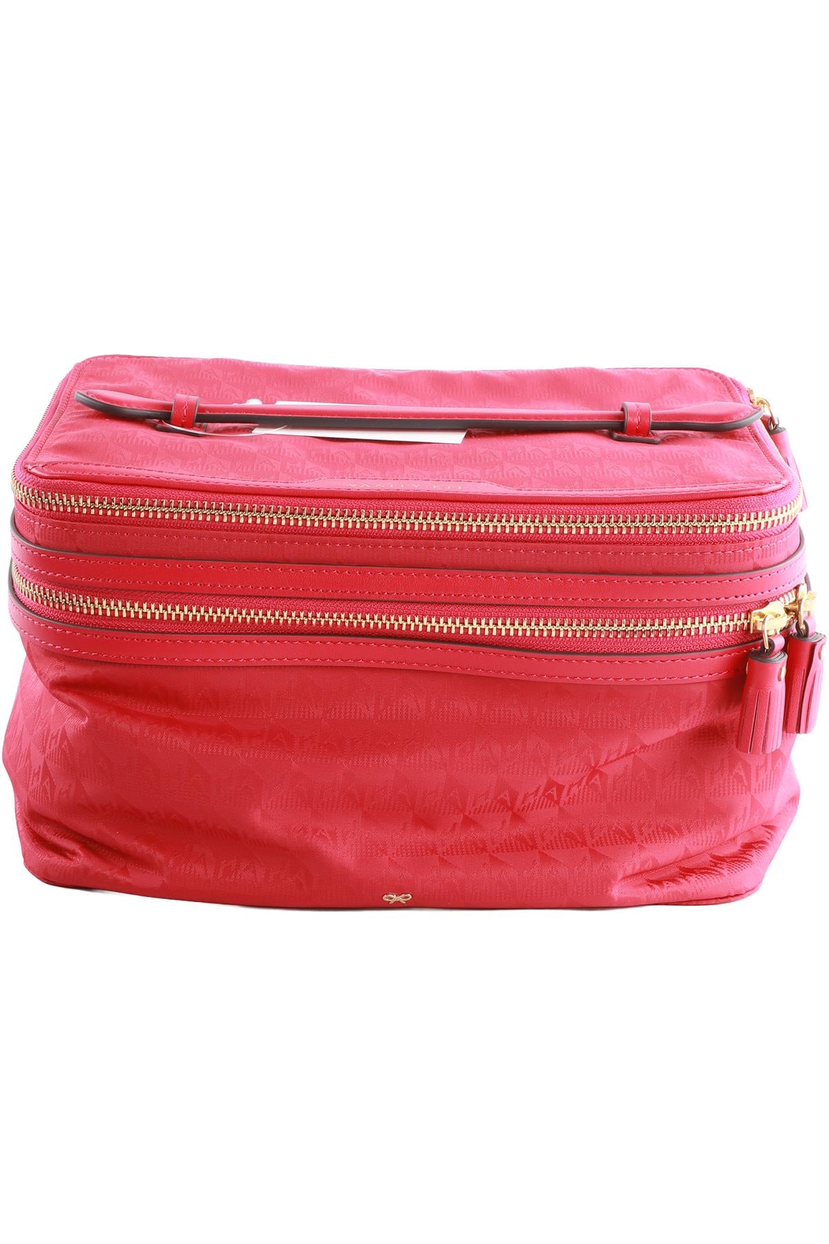 ANYA HINDMARCH PINK NYLON VANITY KIT