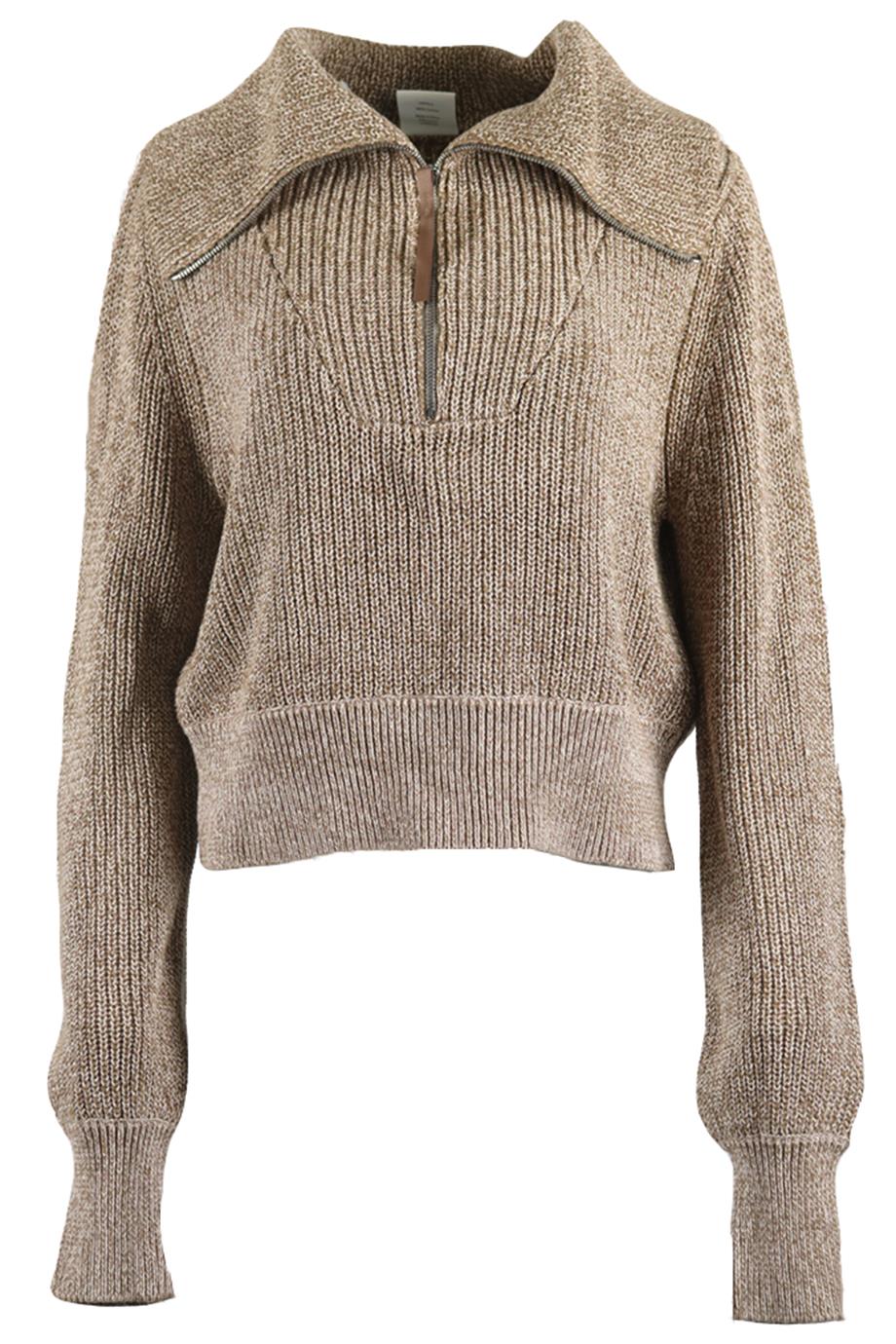 VARLEY RIBBED COTTON SWEATER SMALL