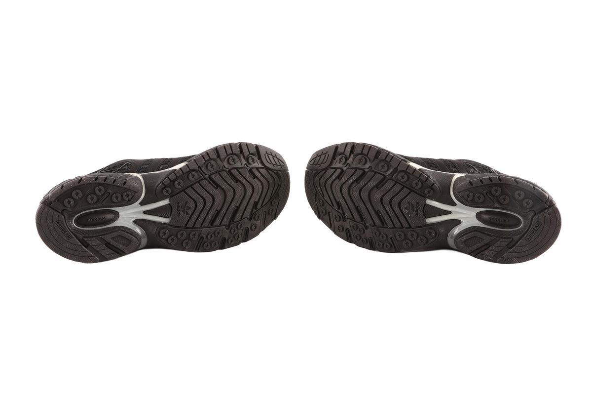 ADIDAS + SONG FOR THE MUTE BLACK ADISTAR CORE BLACK, DARK BROWN & EARTH STRATA SNEAKERS FR 38 2/3 UK 5.5 US 6
