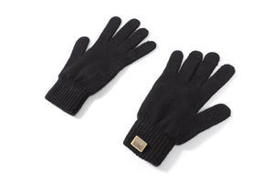 THAT'S A HAT BLACK CASHMERE BLEND GLOVES XLARGE