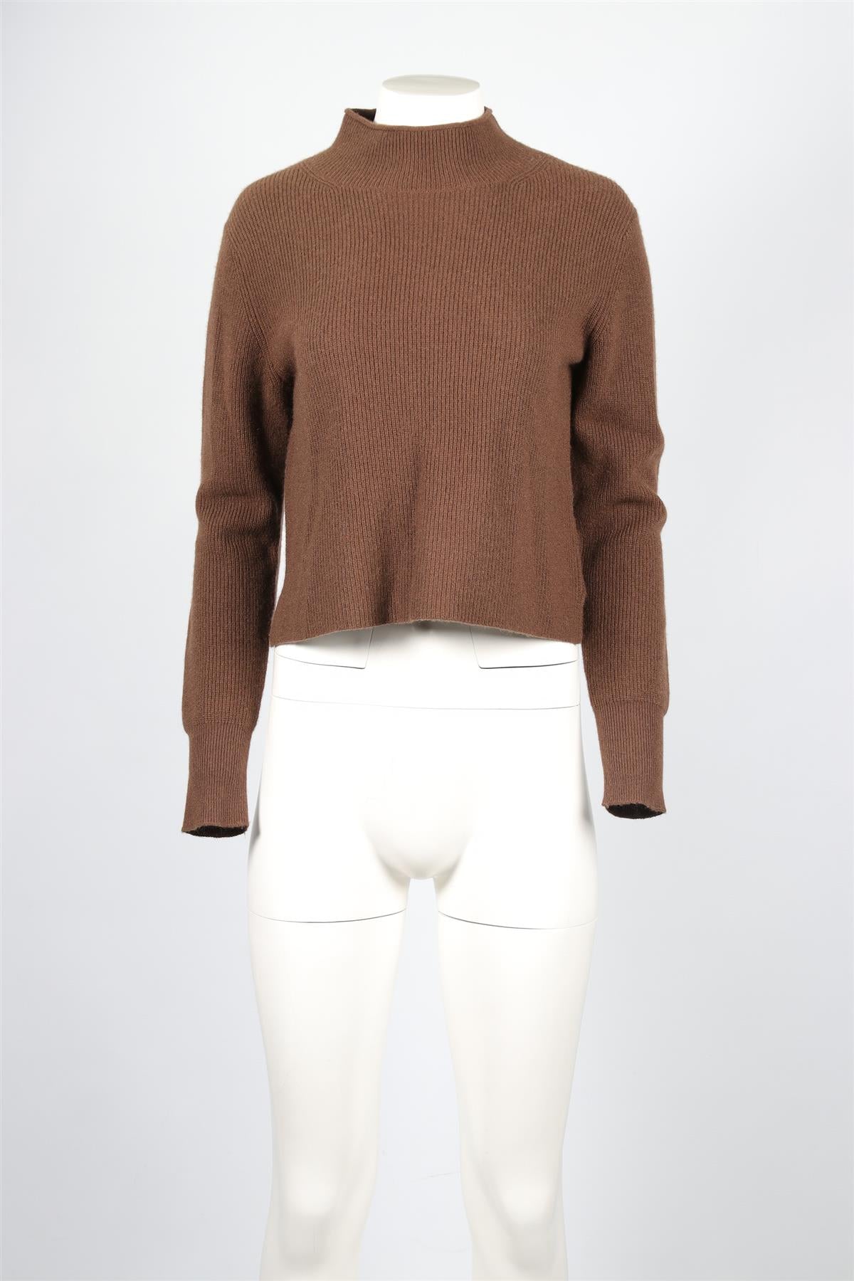NAKED CASHMERE BROWN CASHMERE SWEATER XSMALL
