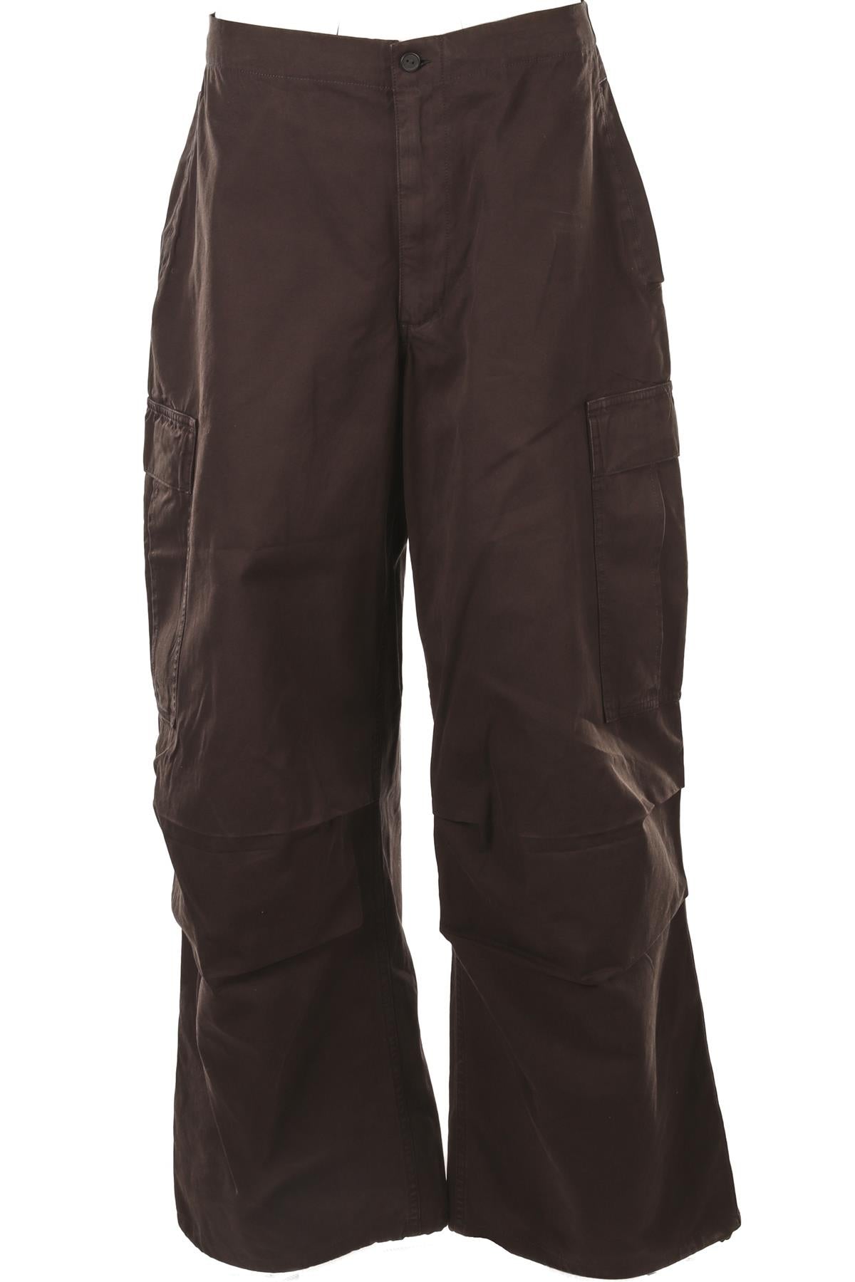 SKIMS GREY COTTON CARGO PANTS SMALL