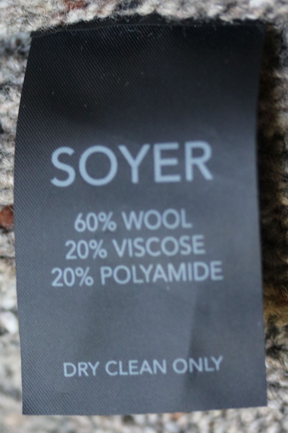 SOYER ANDIE RIBBED CROP SWEATER SMALL