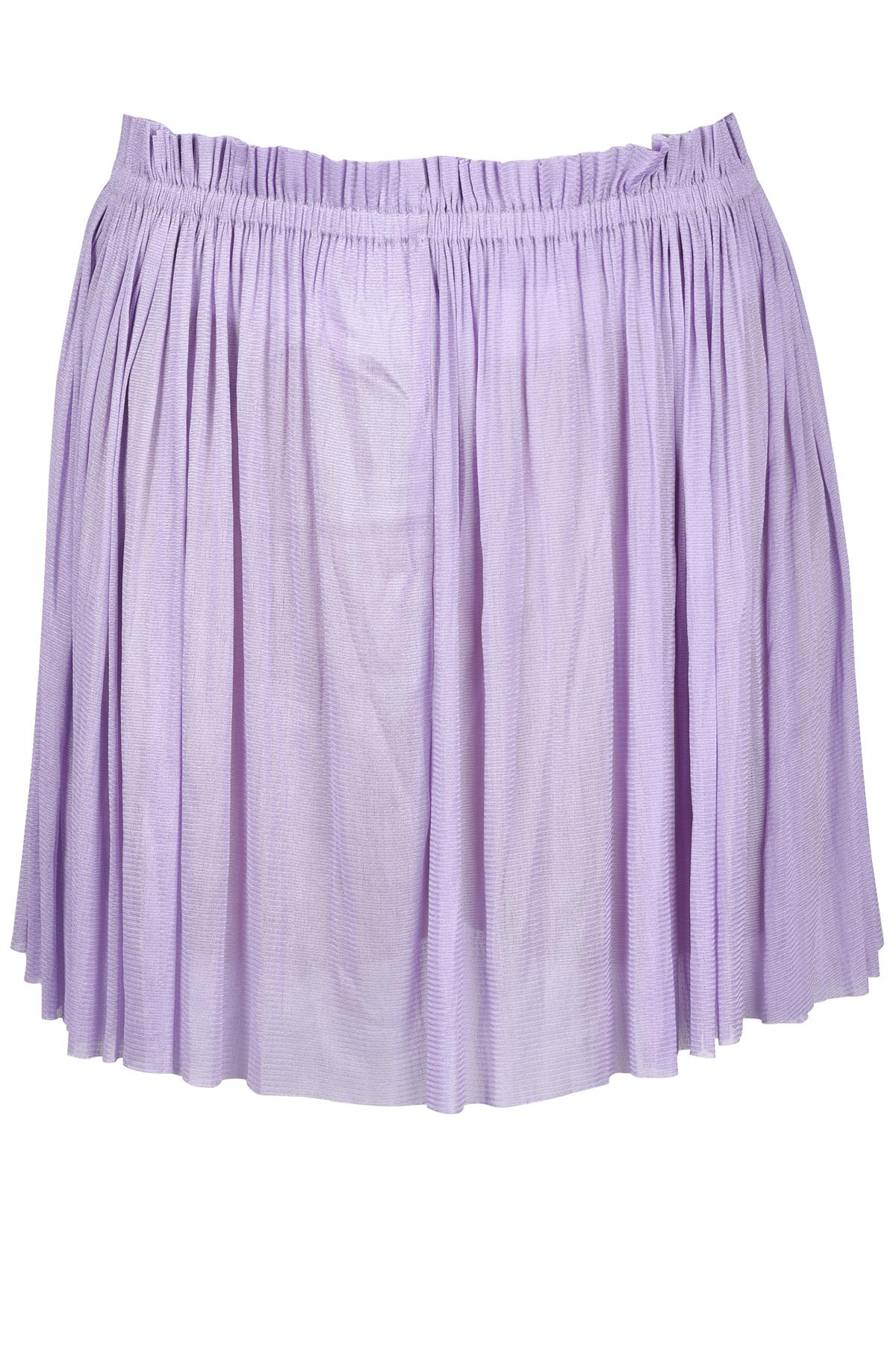 ELENA MAKRI MYKONOS PURPLE SILK SKIRT ONE SIZE