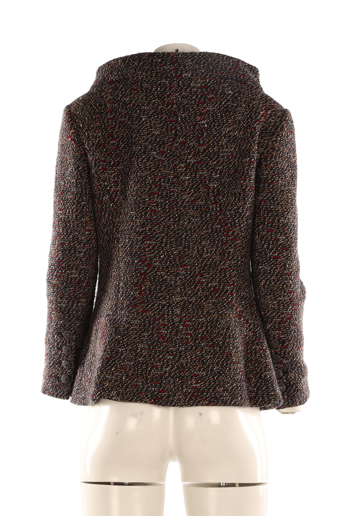 CHANEL NAVY 2013 WOOL JACKET FR 44 UK 16