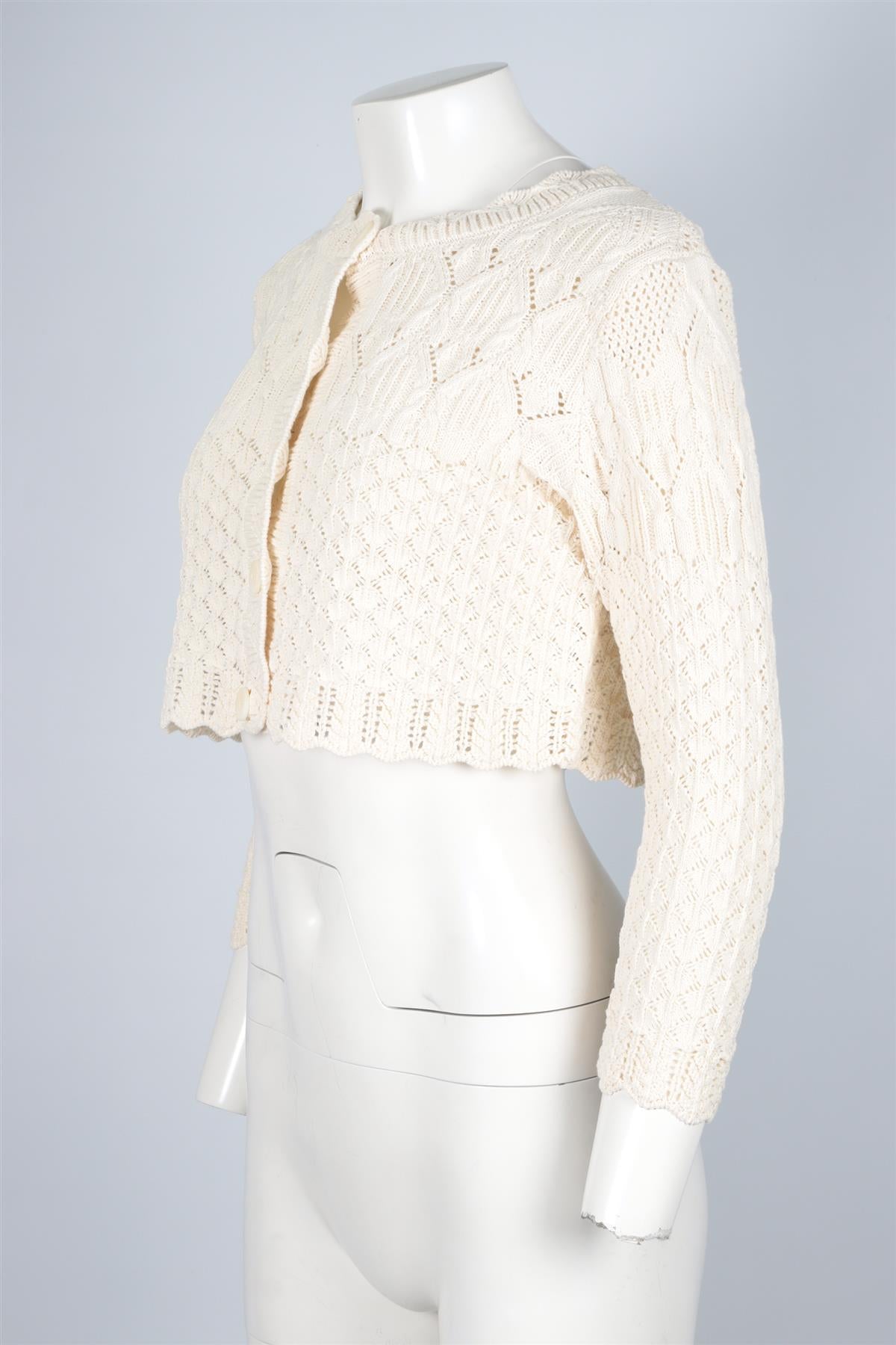 BA&SH CREAM KNIT CARDIGAN UK 8