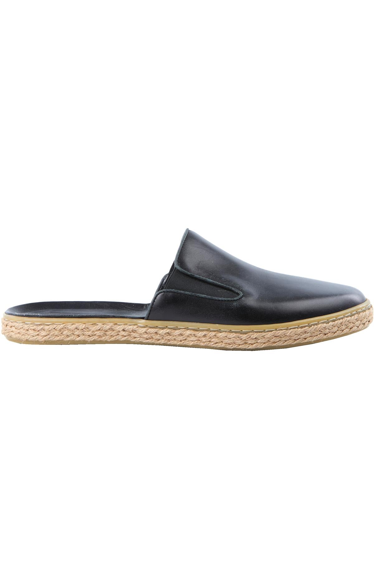 JENNI KAYNE BLACK LEATHER MULES EU 38 UK 5 US 8