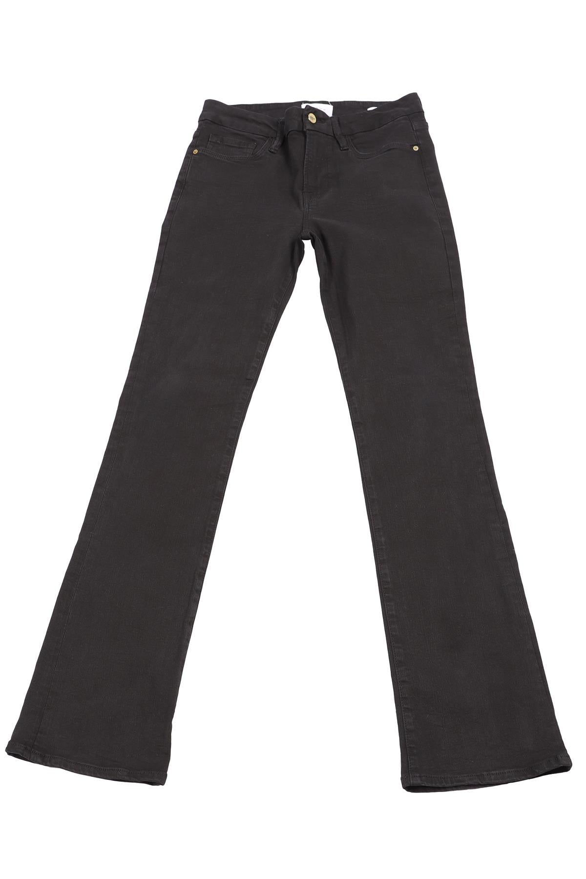 FRAME BLACK HIGH RISE STRAIGHT LEG JEANS W28 UK 10