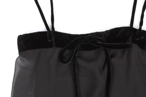 TOM FORD BLACK SILK TOP IT 36 UK 4