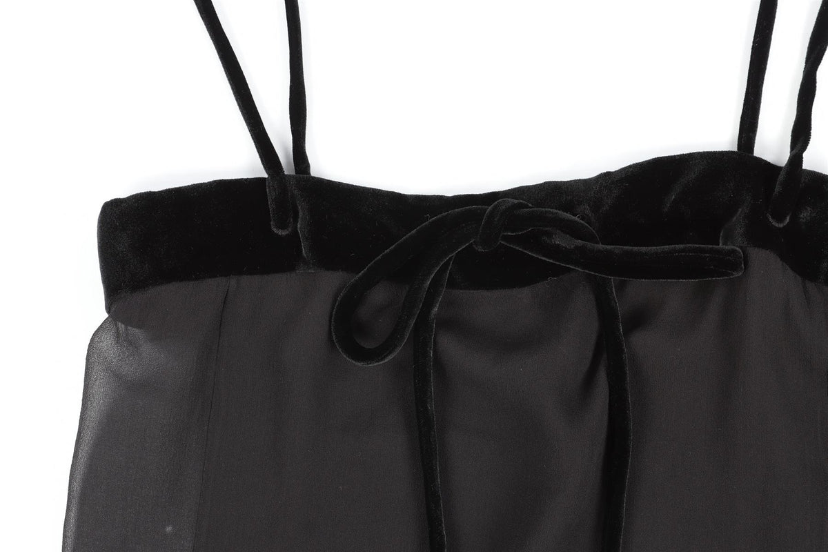 TOM FORD BLACK SILK TOP IT 36 UK 4