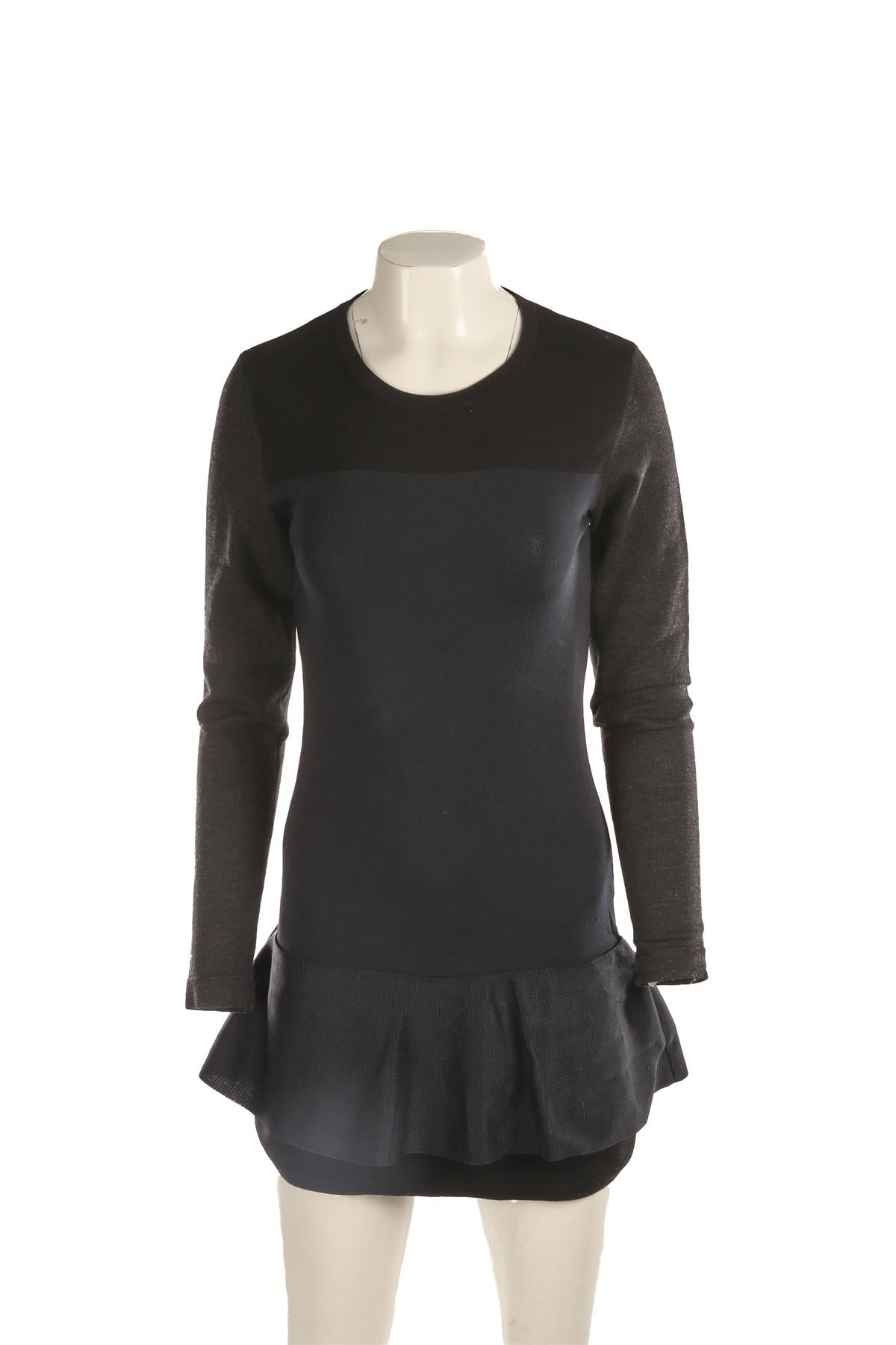 ISABEL MARANT ADAMS BLUE WOOL MINI DRESS FR 40 UK 12