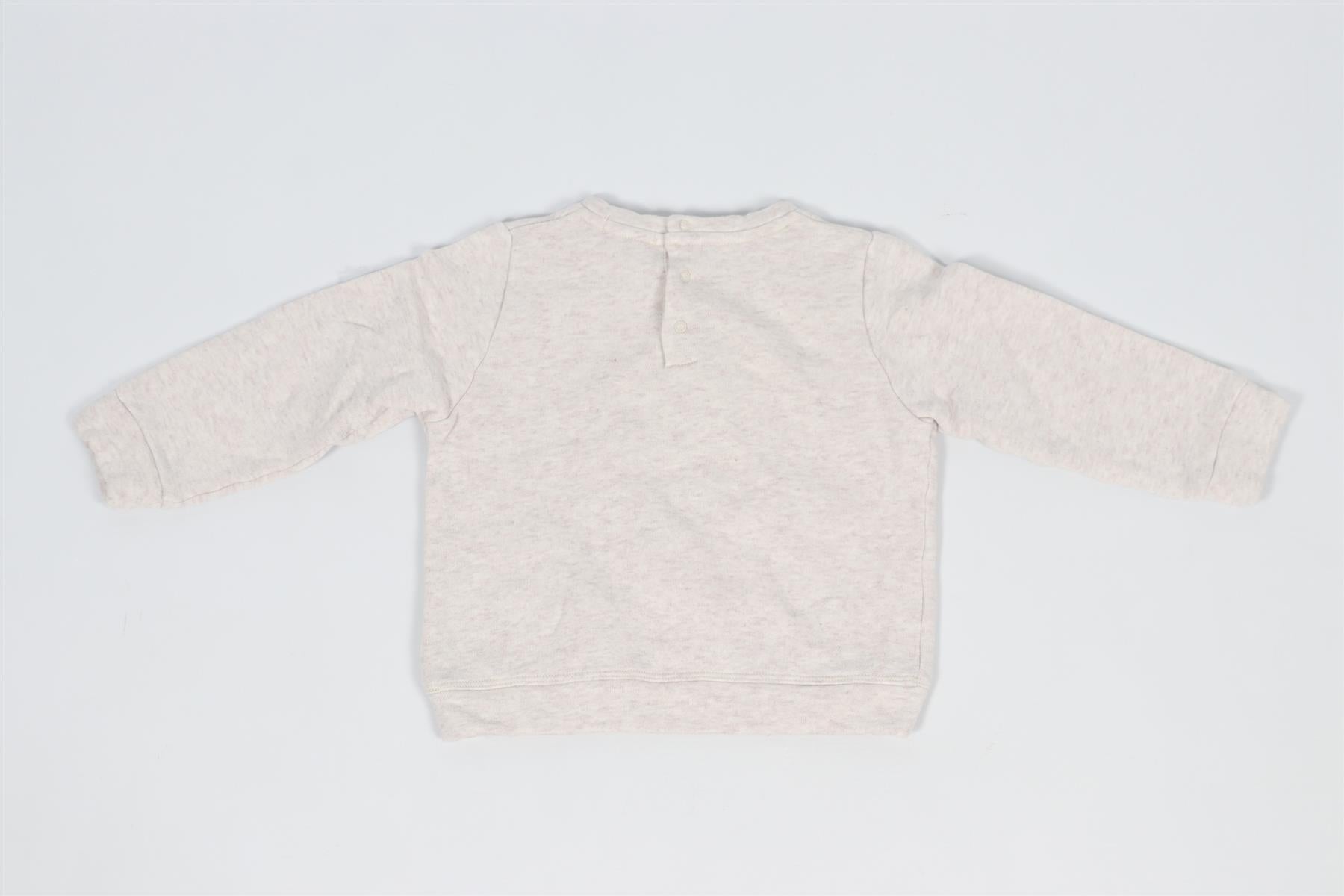 CHLOÉ BEIGE KIDS GIRLS COTTON SWEATSHIRT 2 YEARS