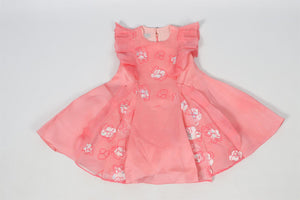 CHRISTIAN DIOR PINK KIDS GIRLS SILK DRESS 4 YEARS