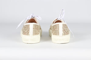 CHRISTIAN DIOR GOLD WALK'N'DIOR MESH SNEAKERS EU 40 UK 7 US 10