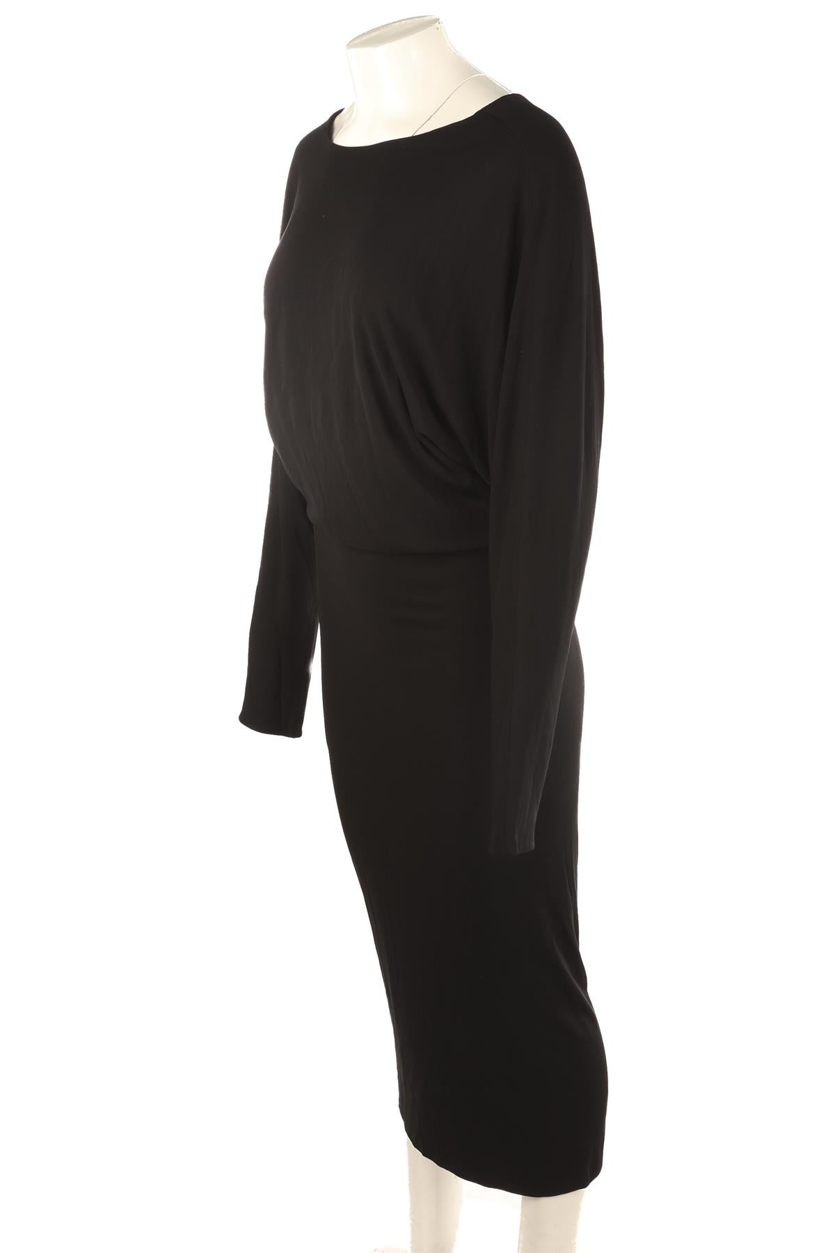 KHAITE BLACK JERSEY MAXI DRESS MEDIUM