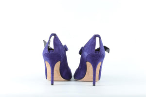 MANOLO BLAHNIK PURPLE SUEDE PUMPS EU 39.5 UK 6.5 US 9.5