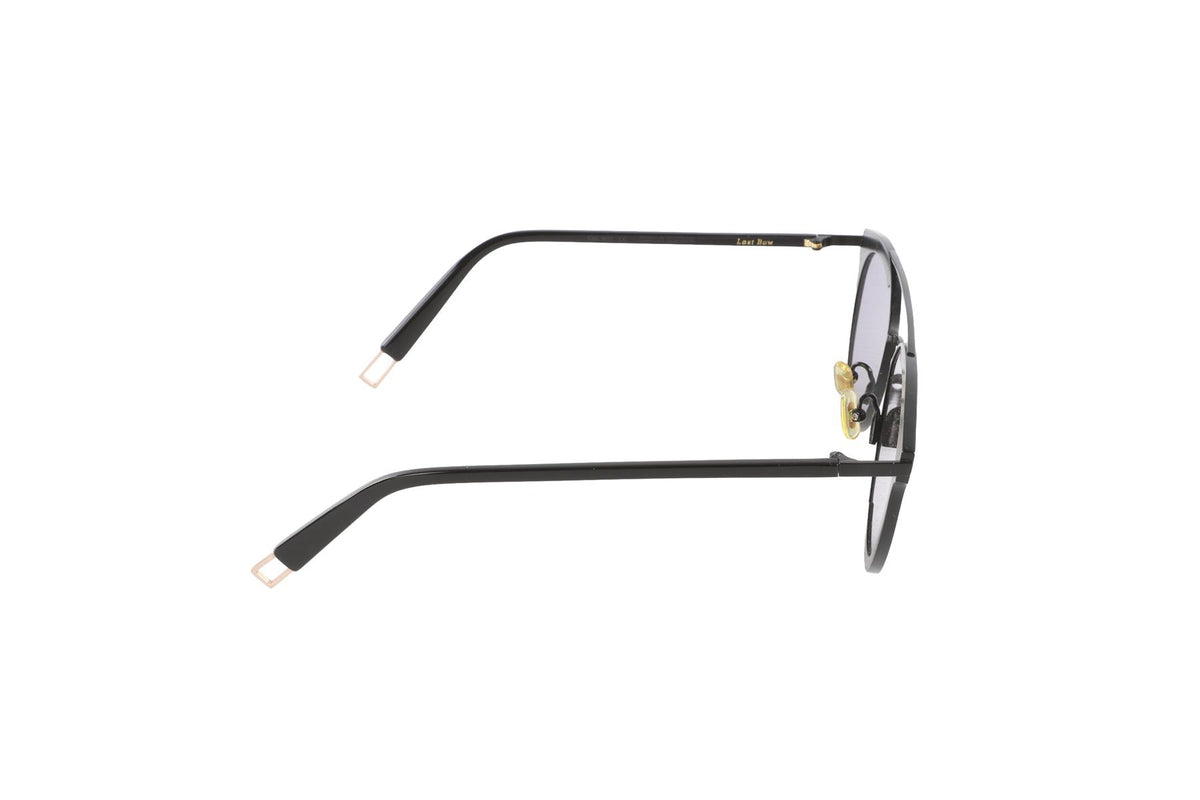 GENTLE MONSTER BLACK ROUND FRAME METAL SUNGLASSES