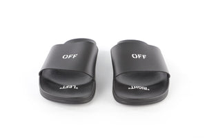 OFF-WHITE BLACK KIDS BOYS SLIDES EU 37 UK 4 US 4.5