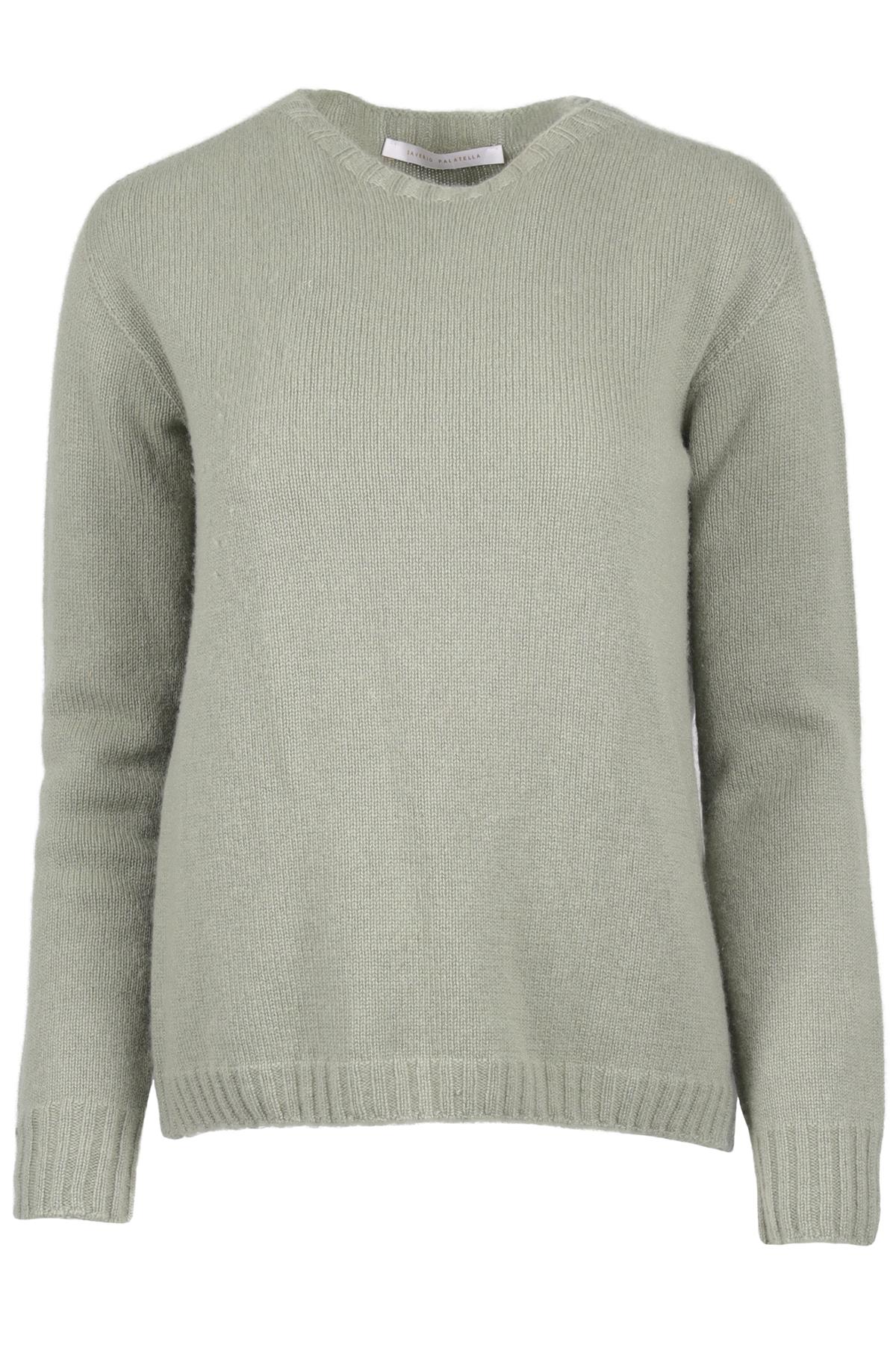 SAVERIO PALATELLA GREEN CASHMERE SWEATER IT 42 UK 10