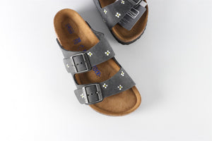 BIRKENSTOCK BLACK SUEDE SANDALS EU 38 UK 5 US 8