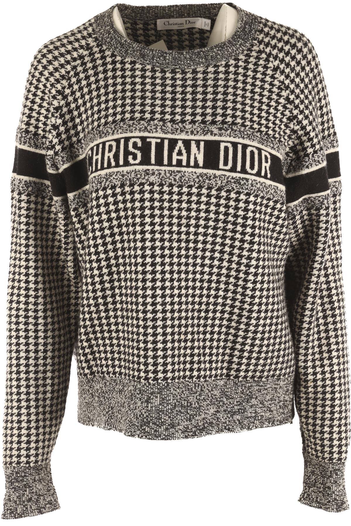 CHRISTIAN DIOR BLACK CASHMERE SWEATER FR 38 UK 10