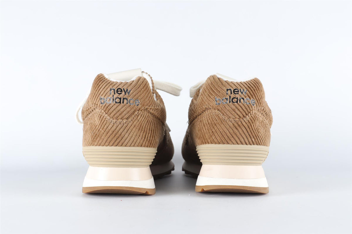 MIU MIU + NEW BALANCE BROWN CORDUROY SNEAKERS EU 38 UK 5 US 8