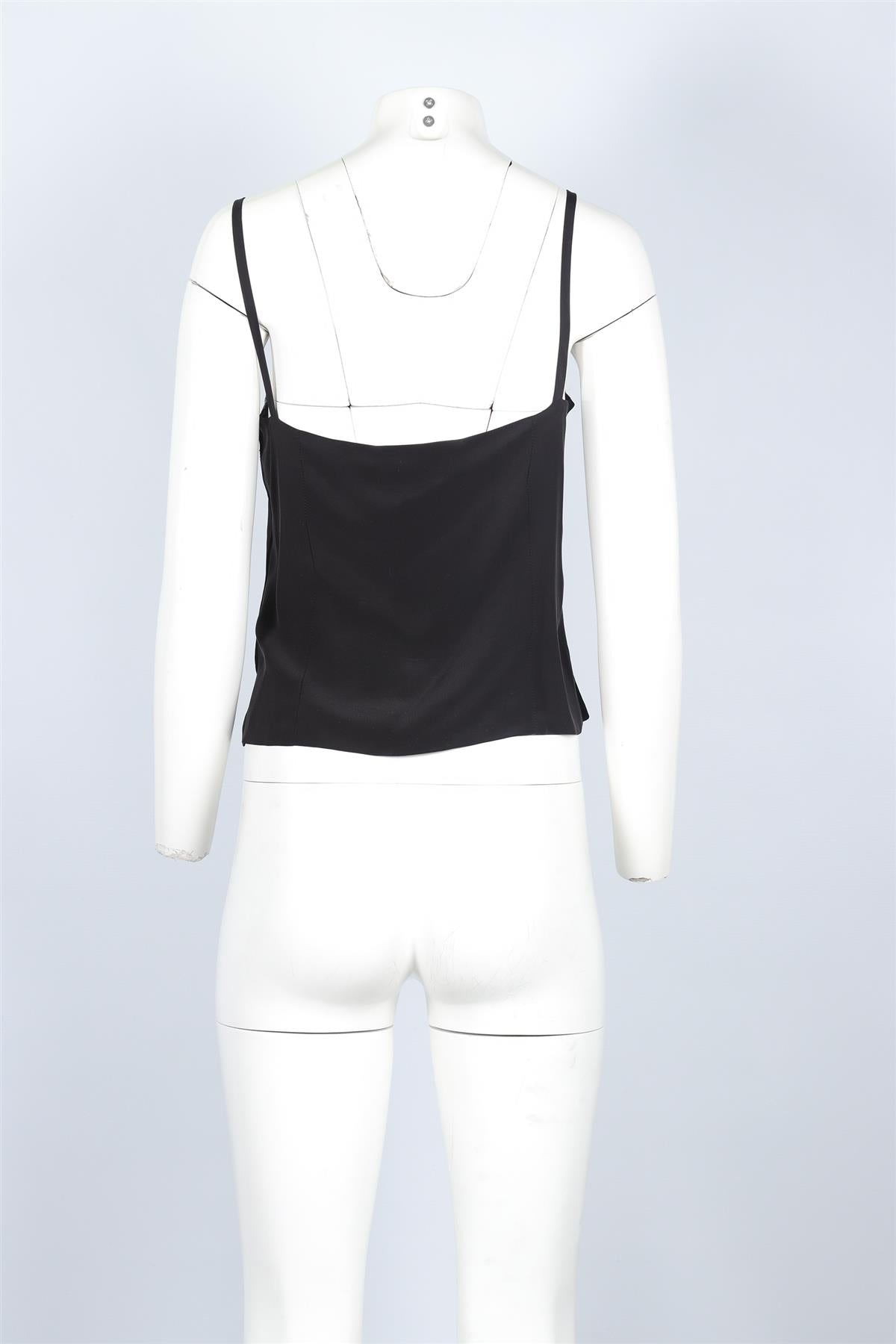 BRUCE OLDFIELD BLACK SILK TOP UK 10