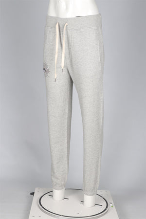 NSF + JACQUIE AICHE GREY COTTON TRACK PANTS SMALL