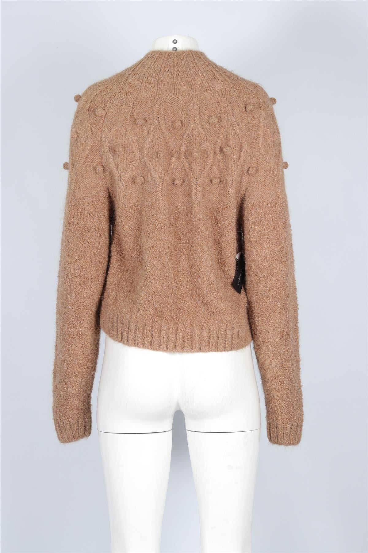 FRAME TAN ALPACA CARDIGAN MEDIUM