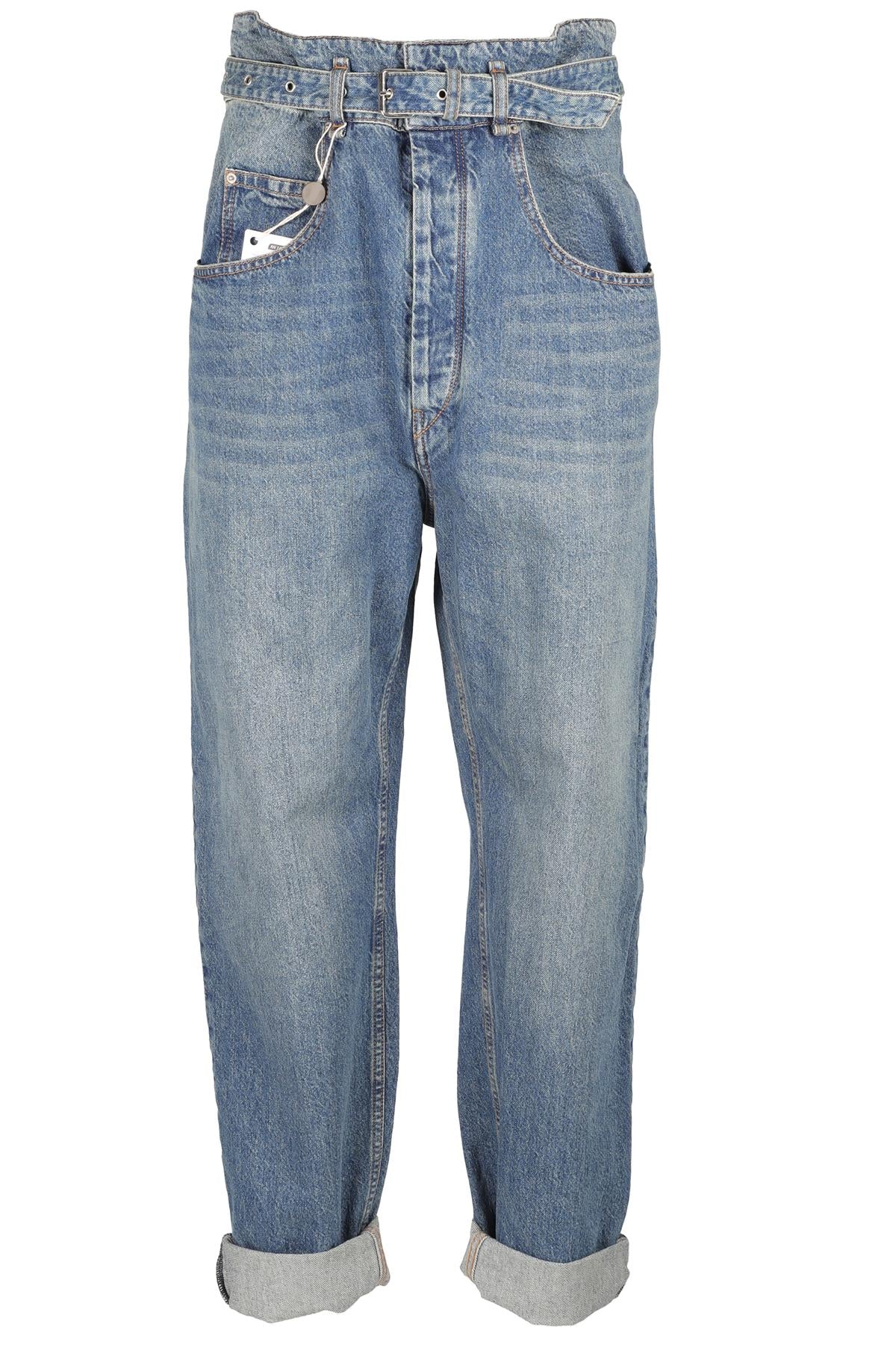 ISABEL MARANT ÉTOILE BLUE HIGH RISE STRAIGHT LEG JEANS FR 38 UK 10