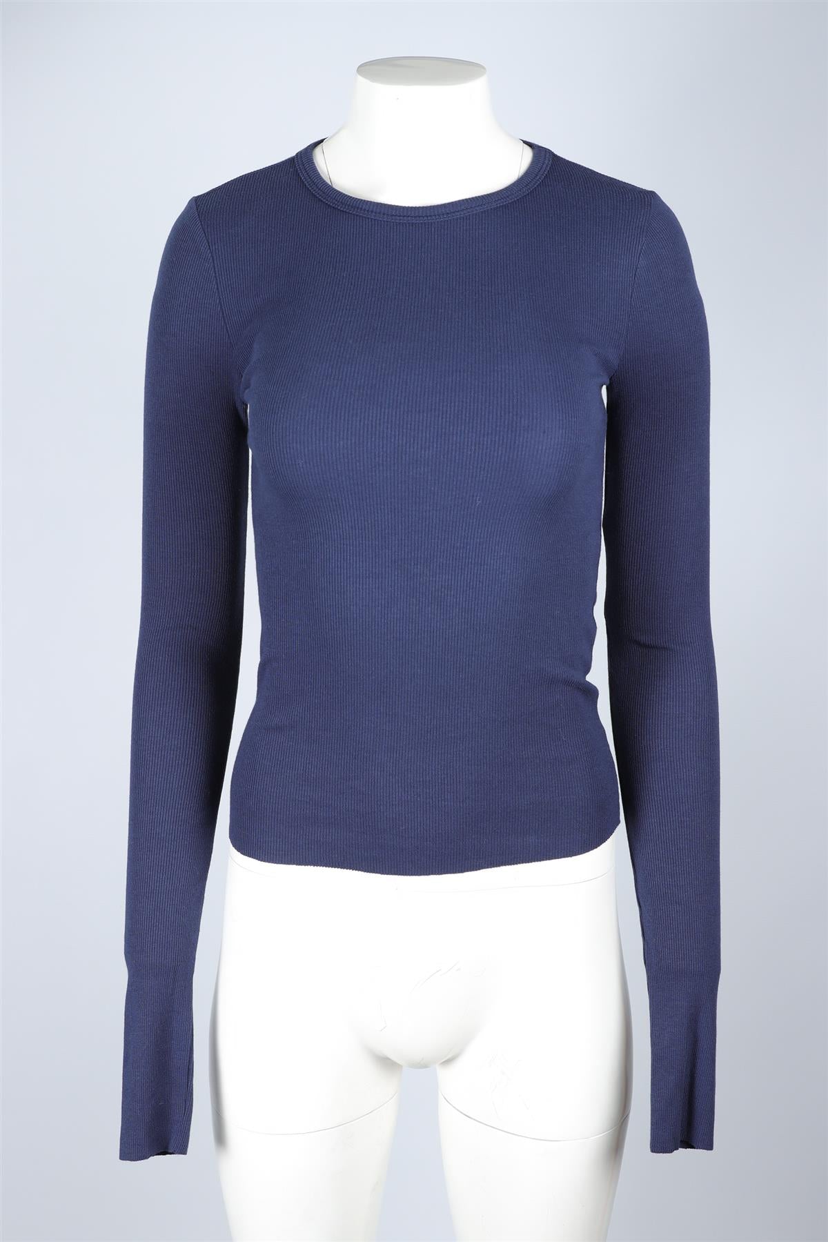 ETERNE NAVY COTTON TOP XSMALL