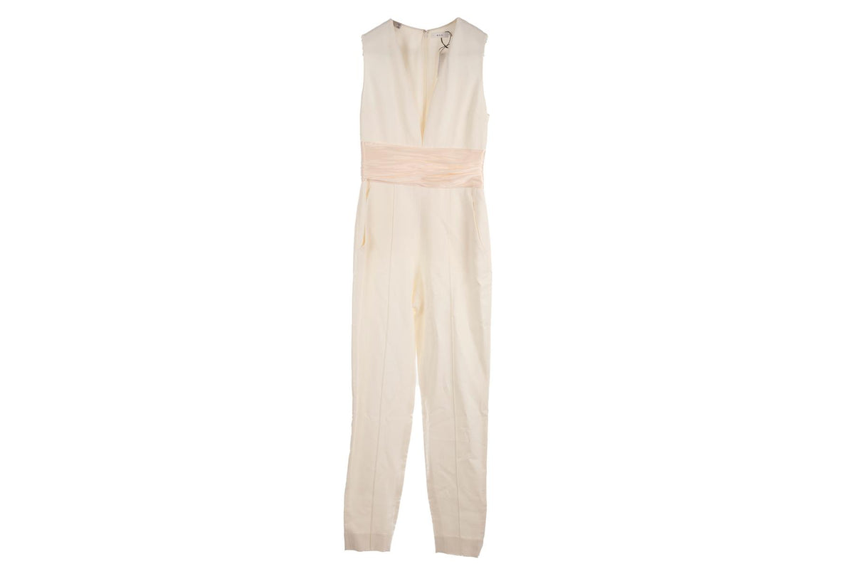 A.L.C. White Crepe Jumpsuit US 2 UK 6